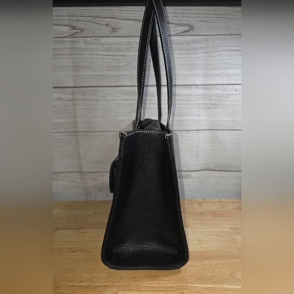 Dooney & Bourke Janine Pebbled Leather Tote With Front Pocket - Picture 4 of 16